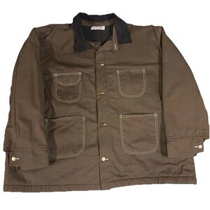 Men's Bob Barker Prison Jacket blanket lined Work Chore Brown 3XL